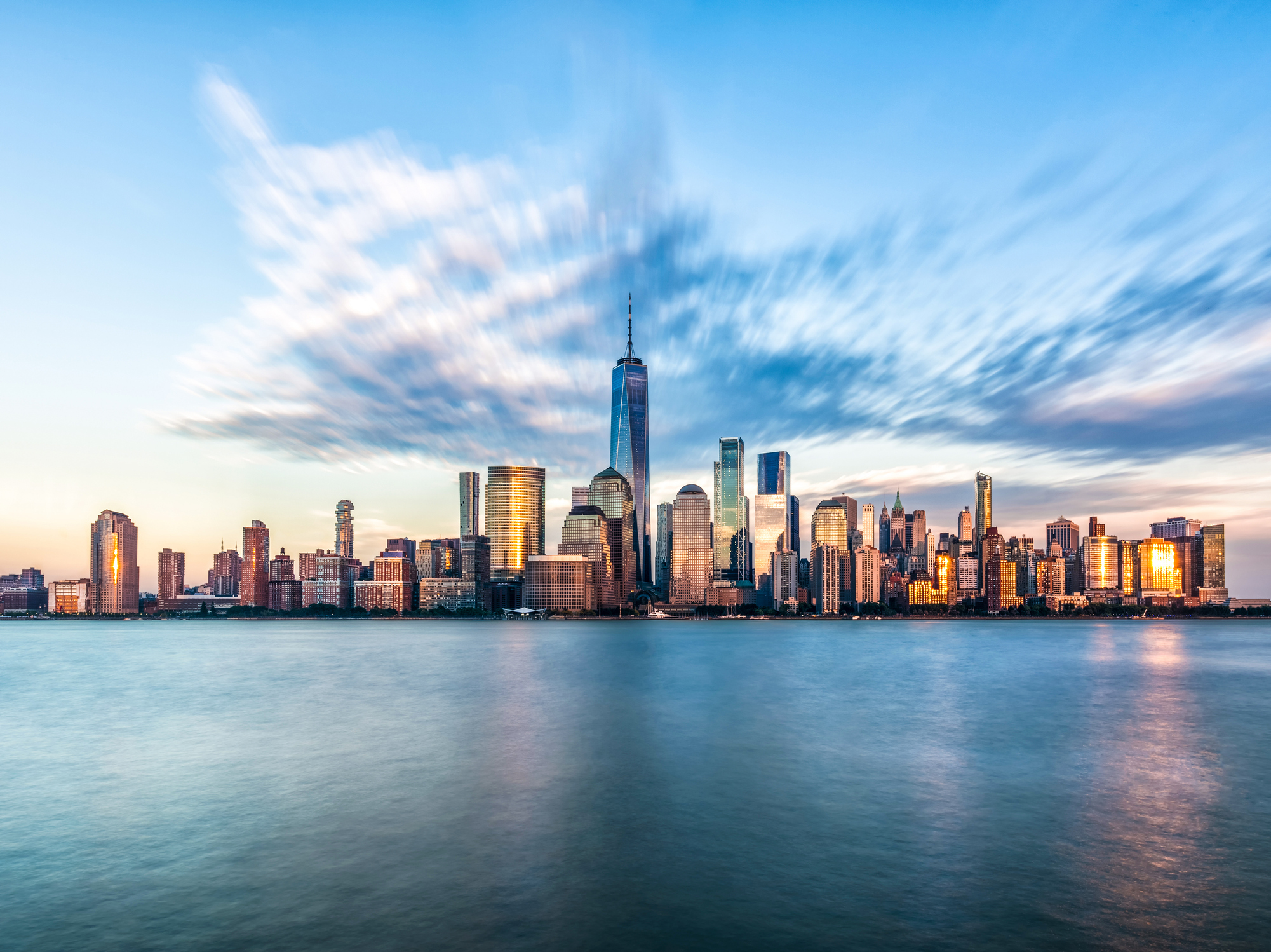 Downtown manhattan new york jersey city golden hour sunset RPO Results